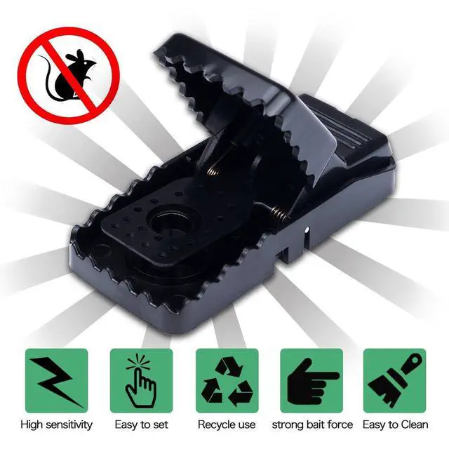 Alt view image 2 of 7 - Mouse Trap, Mice Traps That Work Best Snap Traps for Small Mice and Mouse Outdoor Indoor Quick Kill and Reusable Mouse Traps 6 Pack