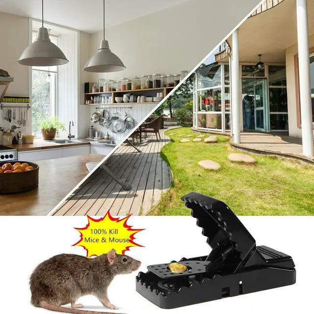 Alt view image 3 of 7 - Mouse Trap, Mice Traps That Work Best Snap Traps for Small Mice and Mouse Outdoor Indoor Quick Kill and Reusable Mouse Traps 6 Pack