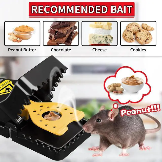 Alt view image 4 of 7 - Mouse Traps, 6 Pack Snap Rat Traps, Quick-Set Reusable Sanitary Mice Traps, Rodent Traps Mice Catchers Indoor Outdoor for Home Garage, Pet Safe & Easy to Use