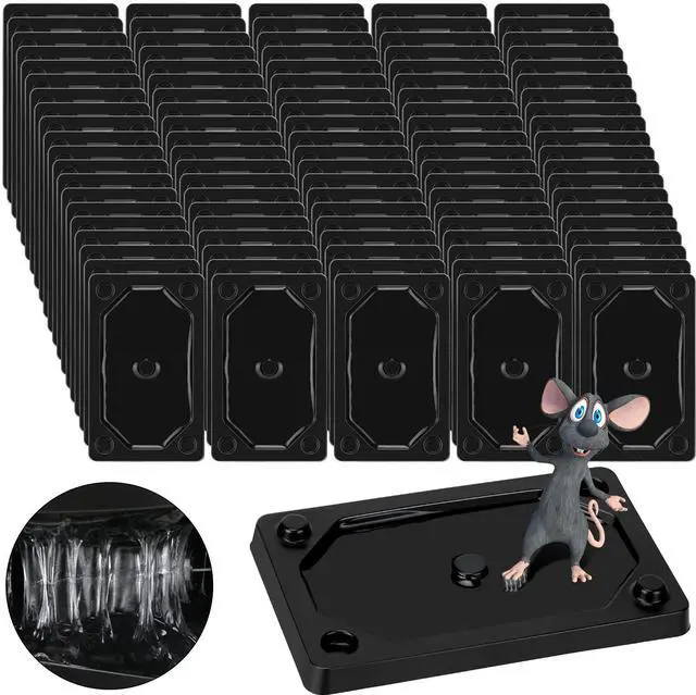 Main image of Pieces Mouse and Insect Glue Traps Heavier Sticky Traps with Non-Toxic Glue for Mice and Insects, Pet and Children Safe (3 x 5 Inch)