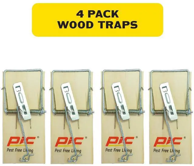 Alt view image 2 of 7 - Wood Mouse Traps, 4 Count