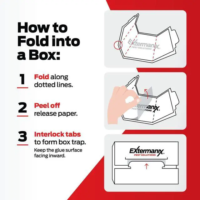 Alt view image 3 of 5 - Glue Traps for Mice & Bugs Safe Around Children & Pets Strong Adhesive Glue for Bugs, Insects & Cockroaches Easy to Use & Clean Sticky Glue Traps for Indoor Use (12 Pack)