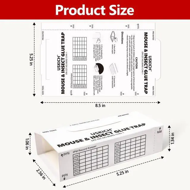 Alt view image 3 of 7 - 16 Pack Mouse Glue Trap,Mouse Traps Indoor for Home,Adhesive Bugs Roach Spider Insect Traps,Sticky Mouse Traps,Bulk Glue Traps for Mice