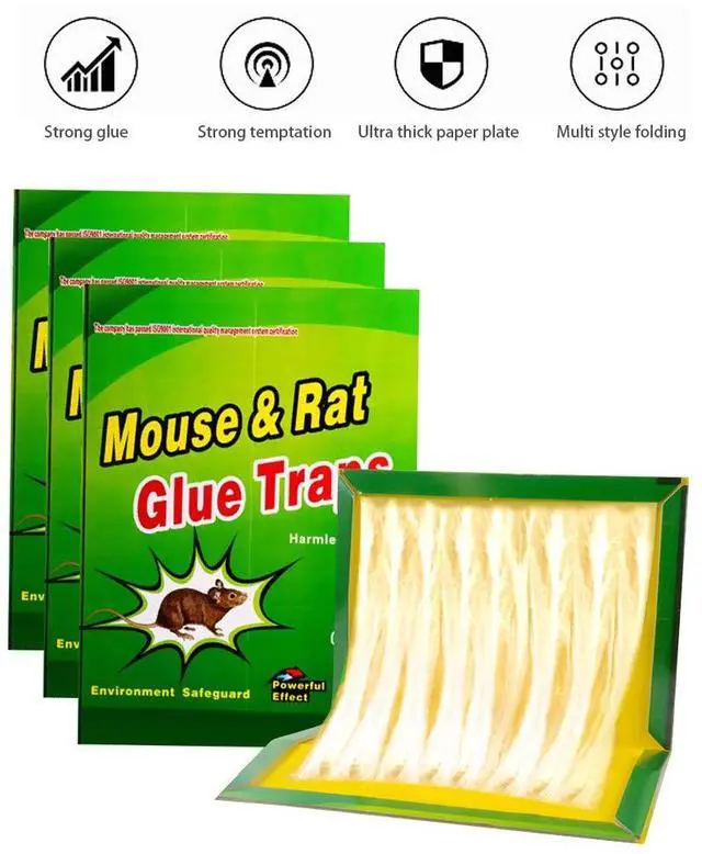 Alt view image 2 of 7 - Mouse Traps,Rat Trap,Mice Traps for House,Mouse Traps for Indoor Home,Small Mice Catchers for Home,Glue can Catch All Kinds of Rodent Mouse Suitable for Indoor and Outdoor