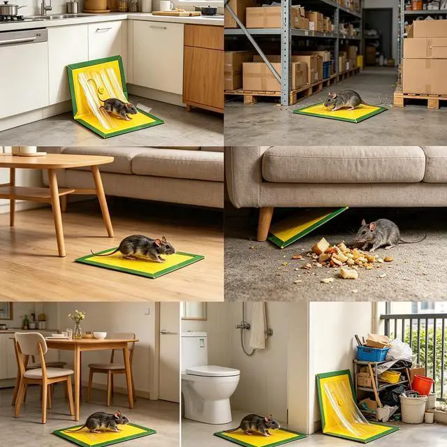 Alt view image 6 of 7 - Mouse Traps,Rat Trap,Mice Traps for House,Mouse Traps for Indoor Home,Small Mice Catchers for Home,Glue can Catch All Kinds of Rodent Mouse Suitable for Indoor and Outdoor