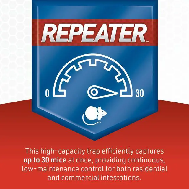Alt view image 2 of 6 - Repeater Multiple Catch Mouse Trap with Clear Inspection Window