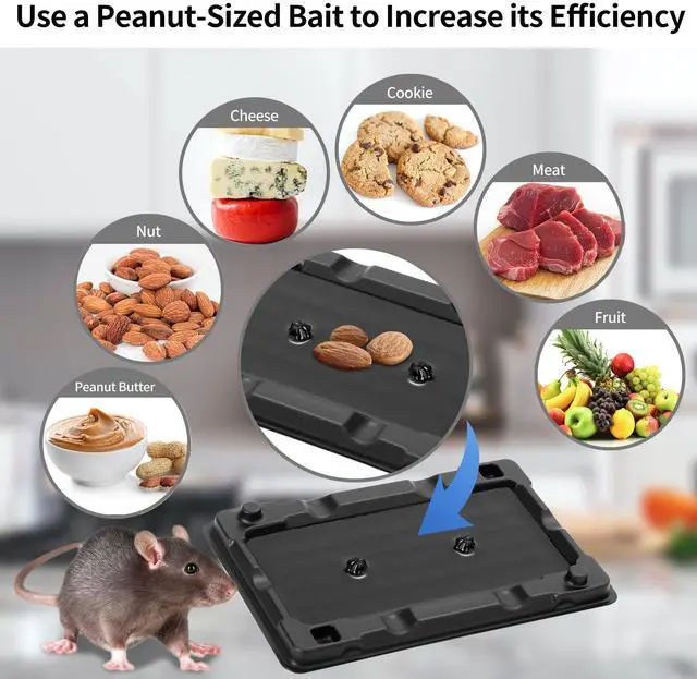 Alt view image 5 of 7 - Mouse & Insect Traps 12 Pack, Heavier Sticky Traps with Non-Toxic Glue for Small Mice & Insects. Sticky Mouse Traps Indoor for Home, Easy to Set