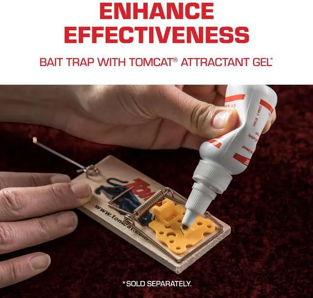 Alt view image 7 of 7 - Wooden Mouse Traps - Disposable Non-Chemical Mouse Trap for Homes, Garages and Basements, 4 Pack