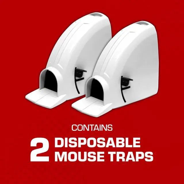 Alt view image 2 of 7 - Kill & Contain Mouse Trap, Never See a Dead Rodent Again, 2 Traps