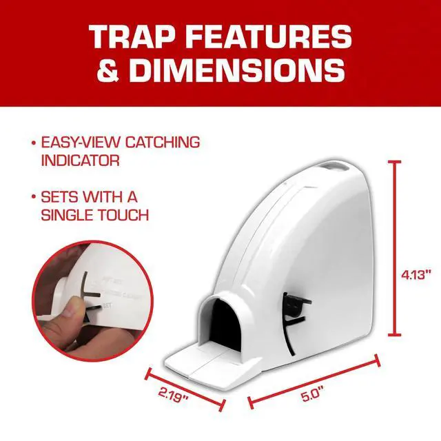 Alt view image 4 of 7 - Kill & Contain Mouse Trap, Never See a Dead Rodent Again, 2 Traps