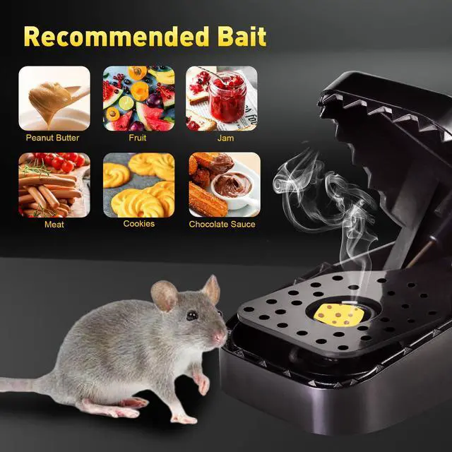 Alt view image 6 of 7 - Mouse Traps 12-Pack, Indoor Outdoor Use, Small Mice Catchers for Home Indoor, Reusable Mice Trap, Quick-Set Mousetraps for House