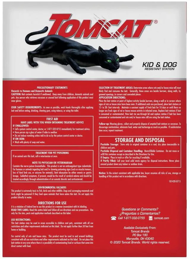 Alt view image 2 of 7 - Rat and Mouse Killer Disposable Stations for Indoor/Outdoor Use: Child and Dog Resistant, Pre-Filled, Easy Monitoring, 2-Pack