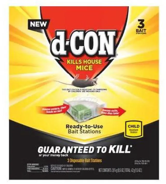 Main image of Disposable Corner Fit Mouse Bait Station - 0.5 Oz (3 Pack)