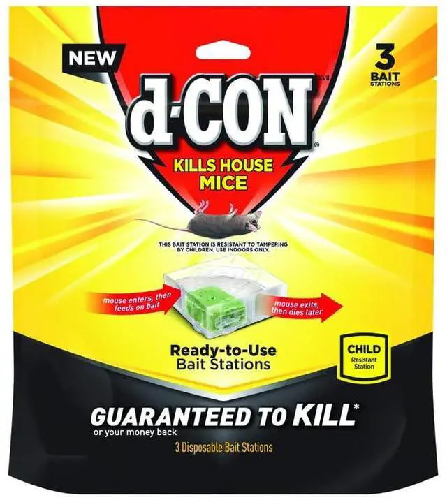Alt view image 2 of 7 - Disposable Corner Fit Mouse Bait Station - 0.5 Oz (3 Pack)