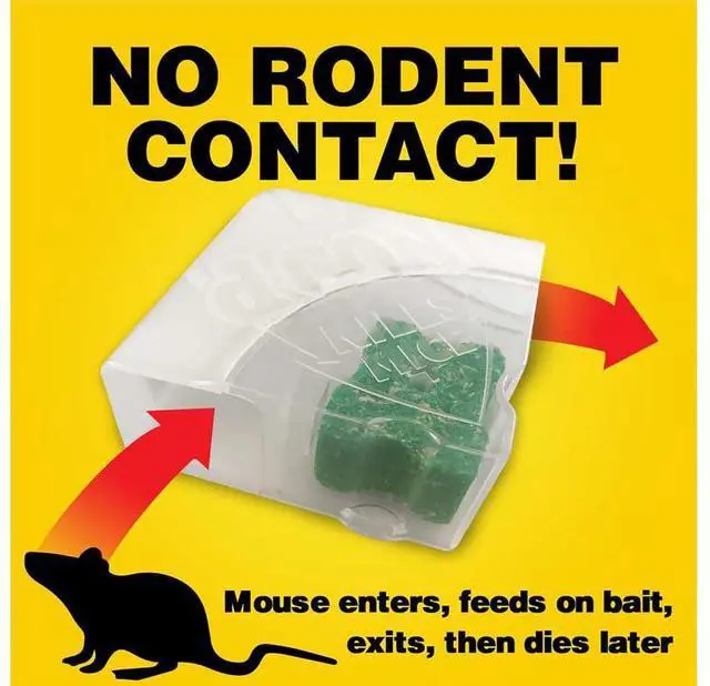 Alt view image 3 of 7 - Disposable Corner Fit Mouse Bait Station - 0.5 Oz (3 Pack)