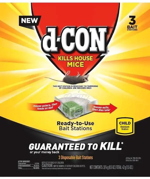 Alt view image 7 of 7 - Disposable Corner Fit Mouse Bait Station - 0.5 Oz (3 Pack)