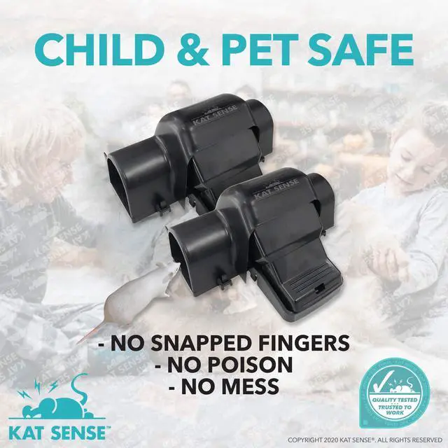 Alt view image 3 of 7 - Covered Rat Trap & Chipmunk Trap, Prevents Accidental Triggering with Tunnel Design, Quick Action Pest Control Device, Indoor Outdoor Mouse Trap, Reusable Snap Style Rodent Control