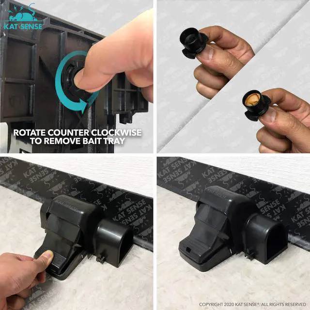 Alt view image 6 of 7 - Covered Rat Trap & Chipmunk Trap, Prevents Accidental Triggering with Tunnel Design, Quick Action Pest Control Device, Indoor Outdoor Mouse Trap, Reusable Snap Style Rodent Control