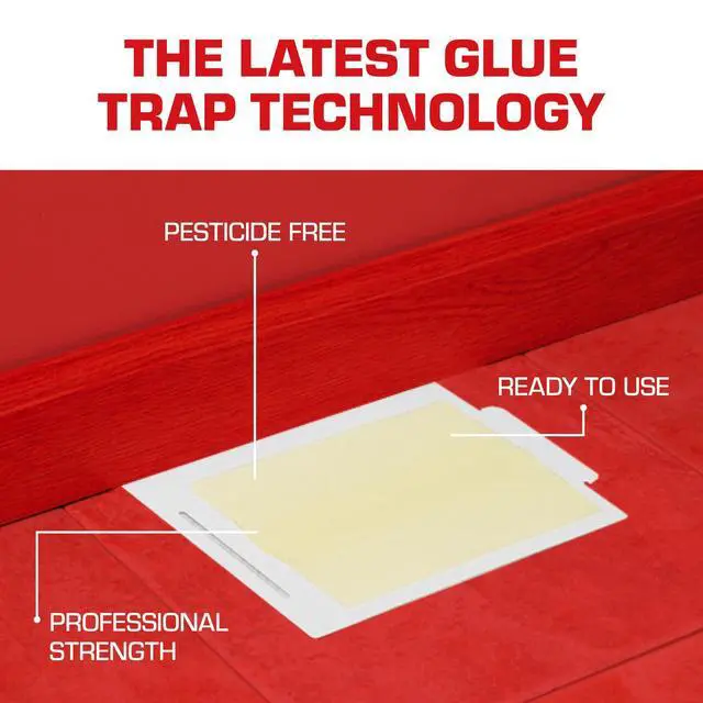 Alt view image 4 of 7 - Glue Boards with Eugenol Enhanced Stickiness for Mice, Cockroaches & Insects, Flat or Covered Use, Ready-To-Use, 4 Traps