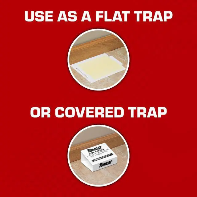 Alt view image 5 of 7 - Glue Boards with Eugenol Enhanced Stickiness for Mice, Cockroaches & Insects, Flat or Covered Use, Ready-To-Use, 4 Traps