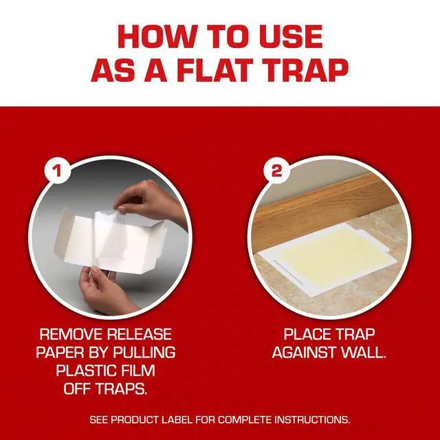 Alt view image 6 of 7 - Glue Boards with Eugenol Enhanced Stickiness for Mice, Cockroaches & Insects, Flat or Covered Use, Ready-To-Use, 4 Traps