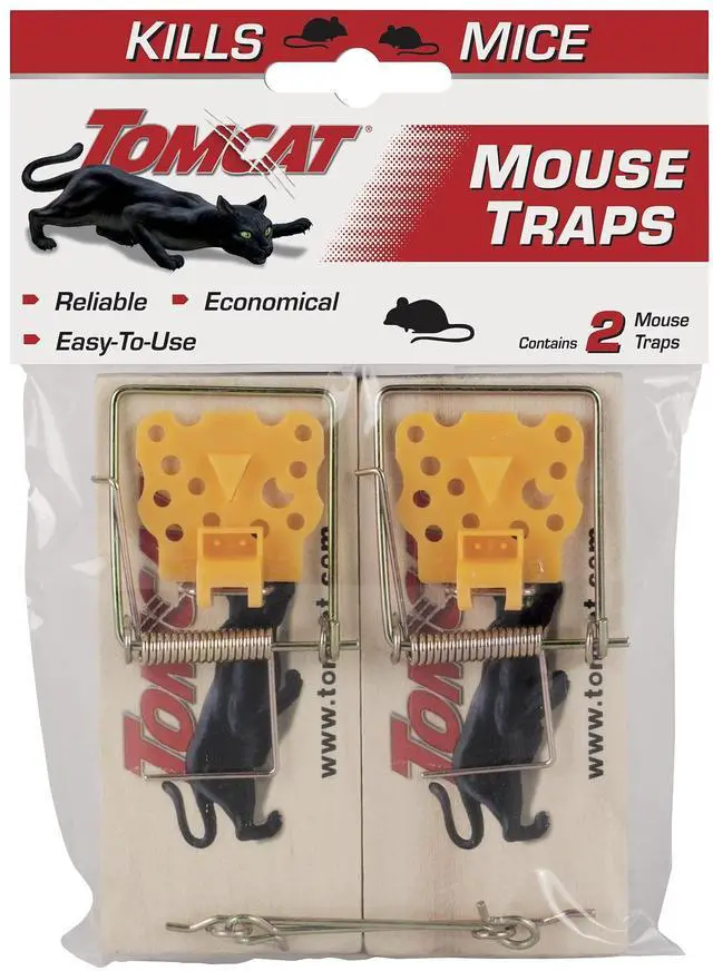 Main image of Mouse Traps (Wooden), Inexpensive, Effective Way to Catch Mice in the Home, 2 Traps