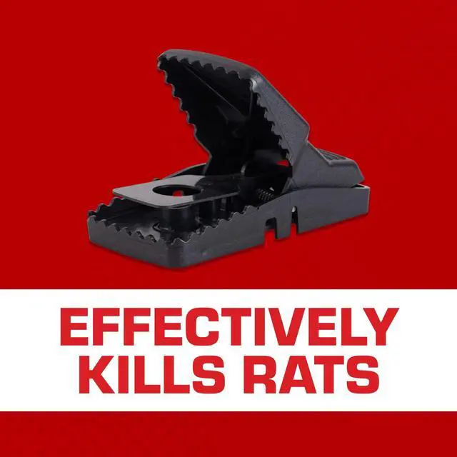 Alt view image 4 of 7 - Tomcat Rat Snap Trap, 1 Rat Size Trap - Reusable - Effectively Kill Rats - Ideal for Home and Farm Use