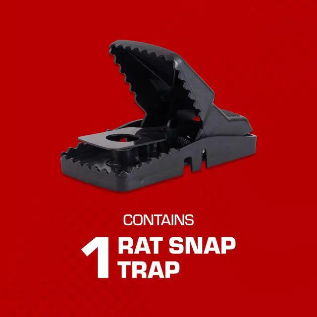 Alt view image 3 of 7 - Tomcat Rat Snap Trap, 1 Rat Size Trap - Reusable - Effectively Kill Rats - Ideal for Home and Farm Use