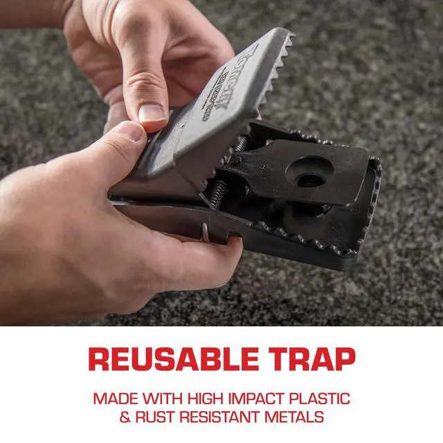 Alt view image 5 of 7 - Tomcat Rat Snap Trap, 1 Rat Size Trap - Reusable - Effectively Kill Rats - Ideal for Home and Farm Use