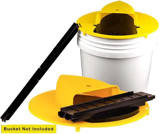 Alt view image 3 of 7 - Flip N Slide Bucket Lid Mouse Trap |2 Pack| |Multi Catch| |Made in USA | US Pat D1,039,648s