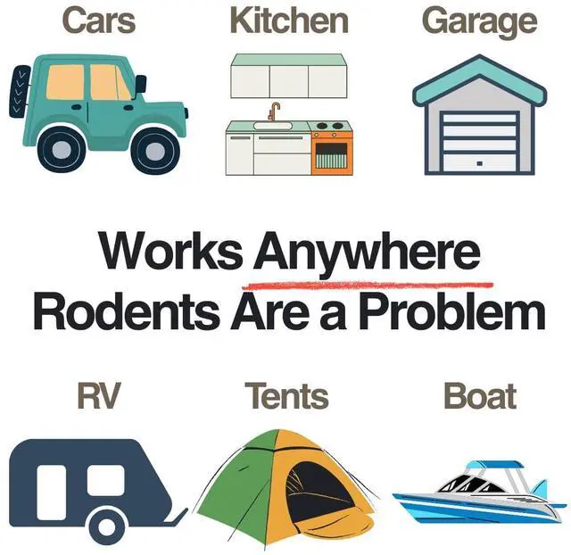 Alt view image 5 of 7 - Mouse Out! All-Natural Rodent Repellent Spray 16oz Essential Oil Formula Protects Car Wiring & Stops Mice in Kitchens, Homes, RVs, and Garages Safe for Pets & Kids