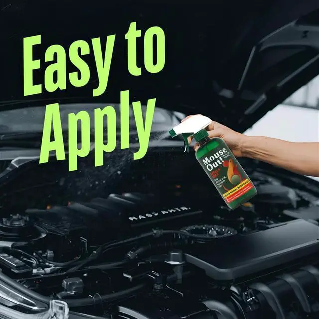 Alt view image 6 of 7 - Mouse Out! All-Natural Rodent Repellent Spray 16oz Essential Oil Formula Protects Car Wiring & Stops Mice in Kitchens, Homes, RVs, and Garages Safe for Pets & Kids