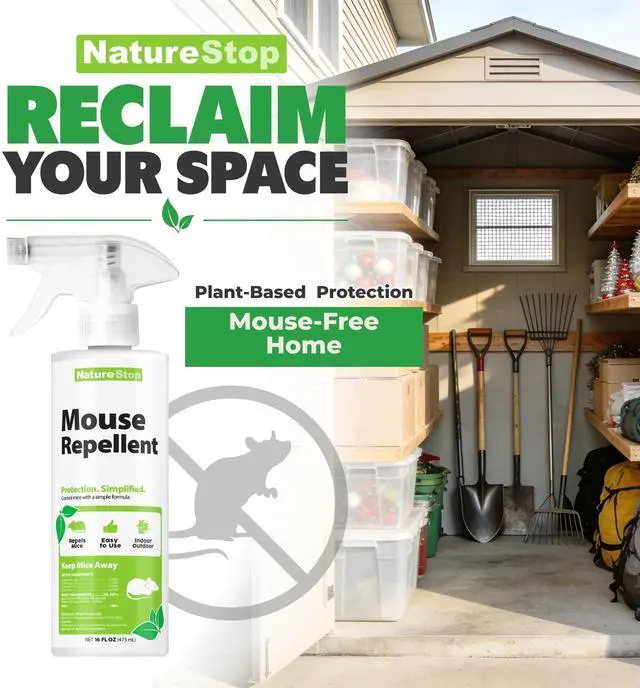 Alt view image 2 of 7 - Mouse Repellent Spray (16oz)