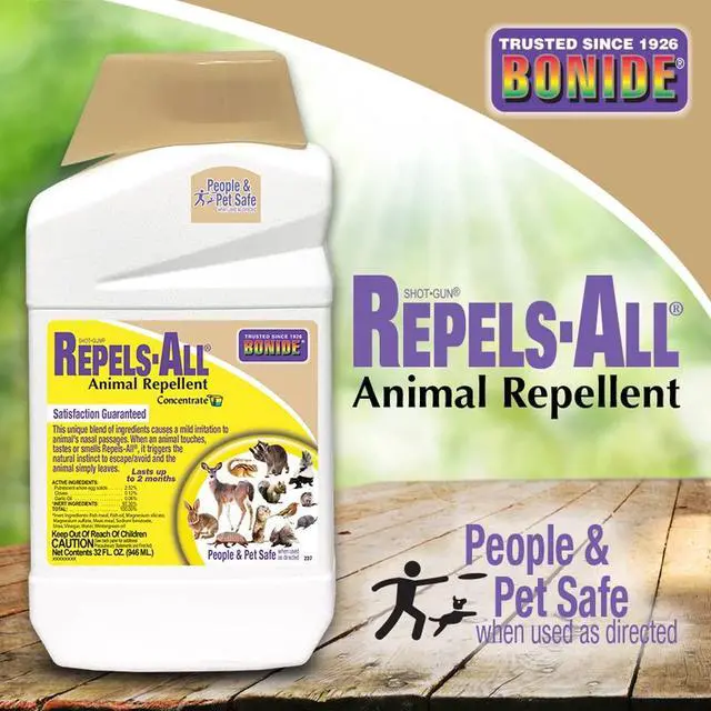 Alt view image 5 of 7 - Repels-All Animal Repellent, 32 oz Concentrate, Long Lasting Outdoor Garden Deer Repellent, People and Pet Safe