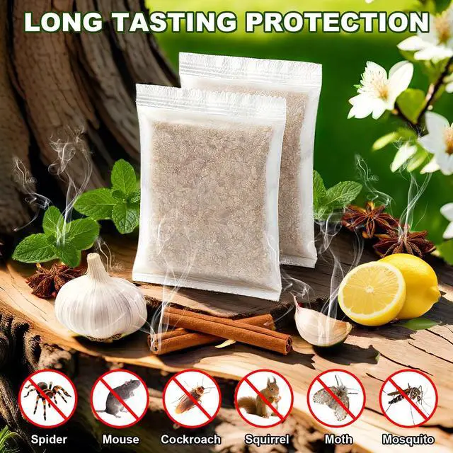 Alt view image 3 of 7 - Pack Mouse Repellent Pouches, Peppermint Oil Repellent for Mice, Natural Rodent Repellent Pouches Effectively Repels Rodents, Mosquito, Spiders, and Other Pests, Indoor & Outdoor Use