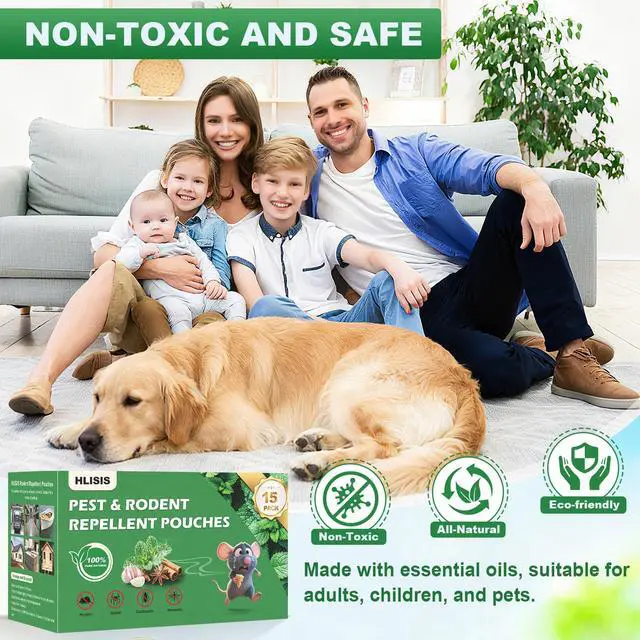 Alt view image 4 of 7 - Pack Mouse Repellent Pouches, Peppermint Oil Repellent for Mice, Natural Rodent Repellent Pouches Effectively Repels Rodents, Mosquito, Spiders, and Other Pests, Indoor & Outdoor Use
