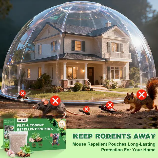 Alt view image 7 of 7 - Pack Mouse Repellent Pouches, Peppermint Oil Repellent for Mice, Natural Rodent Repellent Pouches Effectively Repels Rodents, Mosquito, Spiders, and Other Pests, Indoor & Outdoor Use