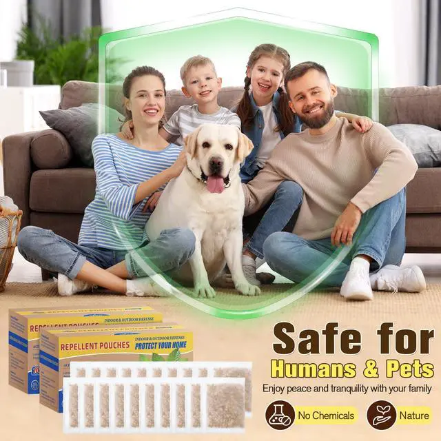 Alt view image 3 of 7 - 20 Pack Rodent Repellent Pouches, Botanical Mouse Repellent for Indoor Use, Natural Mice Deterrent Peppermint & Lemongrass Oil, Safe for Kid & Pet, Rodent Control for House, Garage, RV, Car
