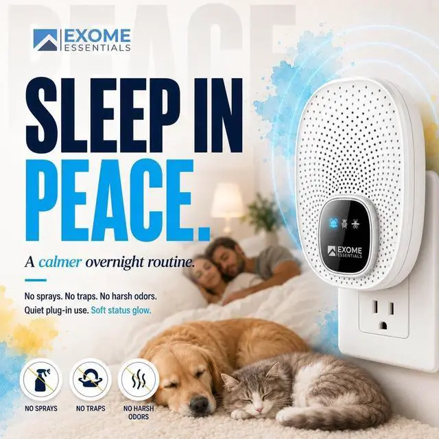 Alt view image 6 of 7 - T-25, Ultrasonic Pest Control Repeller - Electronic & Ultrasound, Indoor Plug-in Repellent - Get rid of - Rodents, Mice, Squirrels, Bats, Insects, Bed Bugs, Ants, Fleas, Spiders, Roaches (2 Pack)