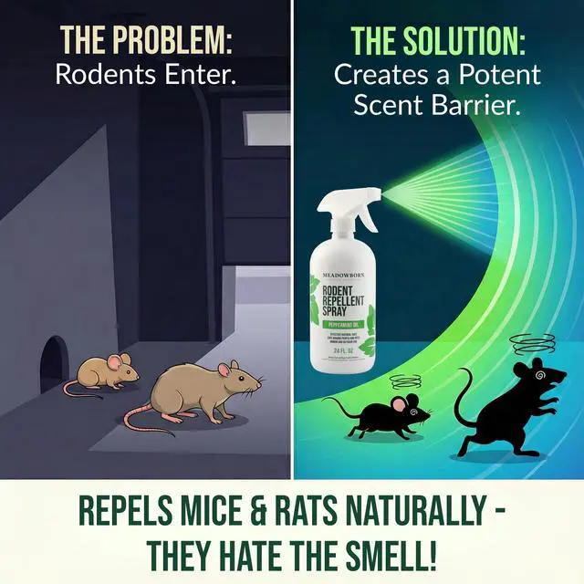 Alt view image 3 of 7 - Peppermint Oil Rodent Control Spray Natural Indoor & Outdoor Control for Mice and Rats - Plant-Based, Extra-Strong Formula - 24 oz