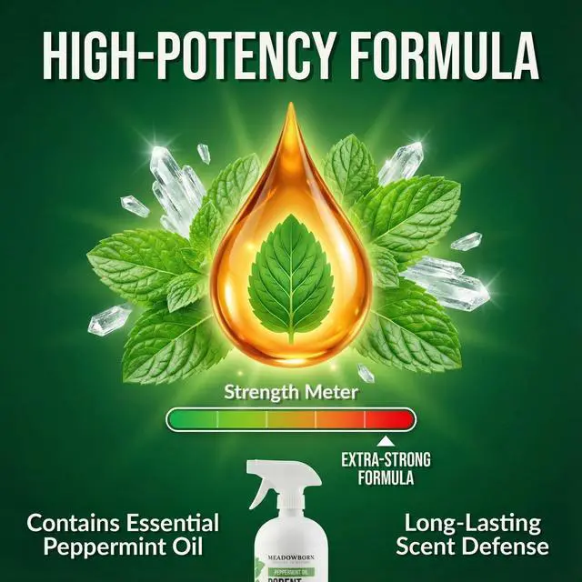 Alt view image 7 of 7 - Peppermint Oil Rodent Control Spray Natural Indoor & Outdoor Control for Mice and Rats - Plant-Based, Extra-Strong Formula - 24 oz