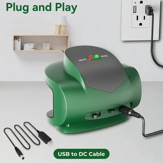 Alt view image 6 of 6 - NEW Upgraded Effective Ultrasonic Rodent Mouse Repeller - 3 Speakers 300° High Power Plug-in, Rodent, Mouse Deterrent for Home, Basement, Garage, Attic