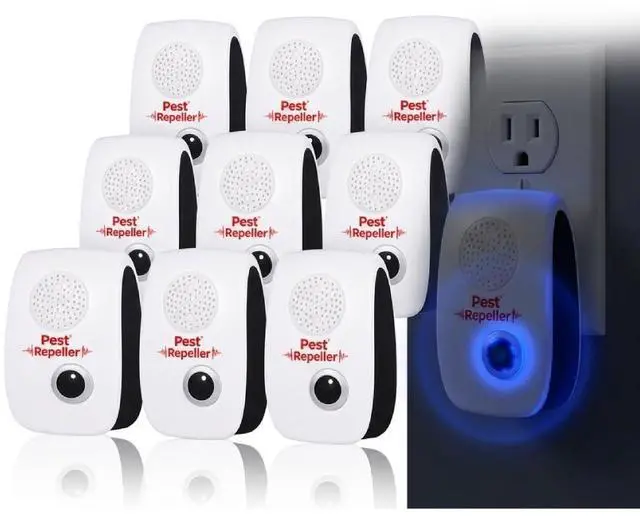 Main image of 2026 Ultrasonic Pest Repellent Plug in Indoor 10Pack - Electronic Mouse Repellent Plug in for Mice,Roaches,Ants,Spiders - Summer Pest Control for Kitchen Pantry,Garage,Basement -Pet&Human Safe