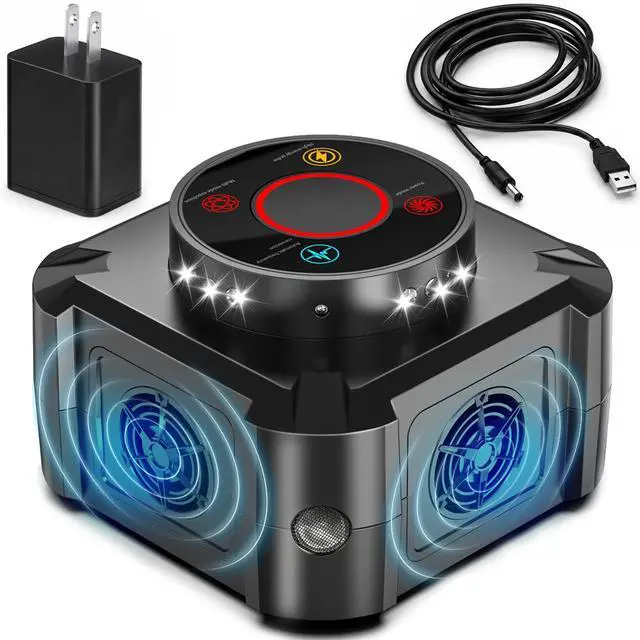 Main image of Rodent Repellent Indoor Ultrasonic Squirrel Repellent for Attic Pest Repeller Plug in Electronic Rodent Repellent Devices Rat Deterrent Mouse Blocker Home Indoor Use 4 Ultrasonic Modes + 12 LED Lights