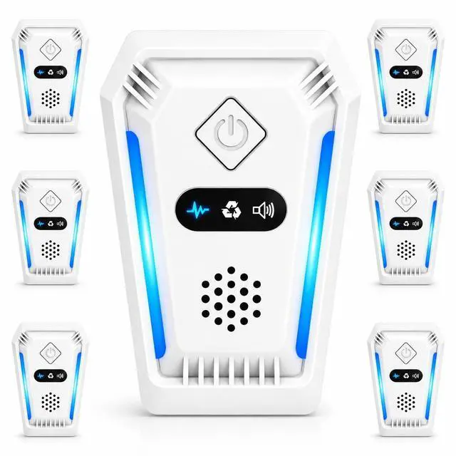 Main image of 6 Pack 2026 New Upgraded Ultrasonic Pest Repeller Indoor, Pest Repellent Ultrasonic Plug in Bug Repellent Indoor, Home Ultrasonic Repellent with 3 Working Modes
