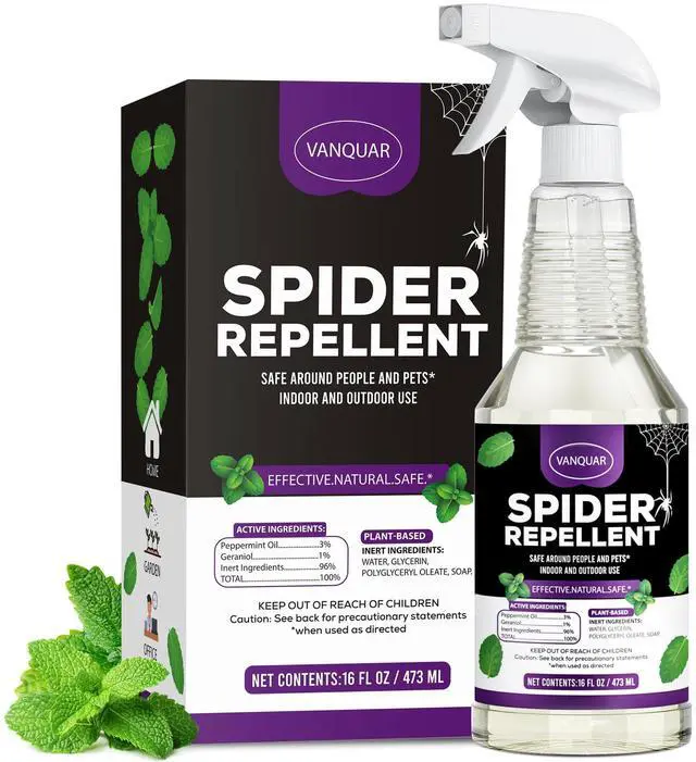 Main image of Peppermint Oil Insect & Spider Repellent Spray - All-Natural, Pet-Safe Bug Control for Home, Kitchen & Garden - 16 oz