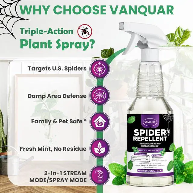 Alt view image 2 of 7 - Peppermint Oil Insect & Spider Repellent Spray - All-Natural, Pet-Safe Bug Control for Home, Kitchen & Garden - 16 oz