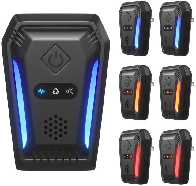 Main image of Ultrasonic Pest Repeller Indoor Plug-in, 6-Pack Electronic Rodent Deterrent with 3 Modes, Effective Mice Repellent that Works for Home, Mice, Rat, Spider, Roach, Stink Bug, Mosquito