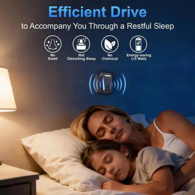 Alt view image 4 of 7 - Ultrasonic Pest Repeller Indoor Plug-in, 6-Pack Electronic Rodent Deterrent with 3 Modes, Effective Mice Repellent that Works for Home, Mice, Rat, Spider, Roach, Stink Bug, Mosquito