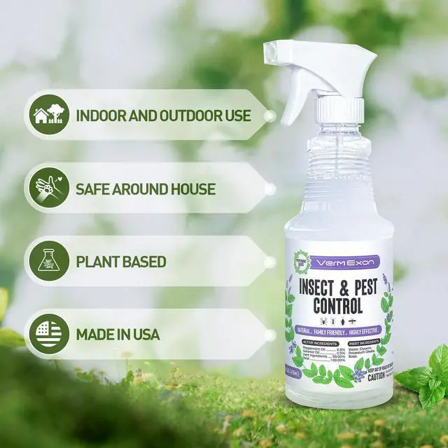 Alt view image 3 of 7 - Peppermint Oil Insect & Pest Control Spray 16oz Natural Plant-Based Bug Killer for Spiders, Ants, Flies, and Other Insects, Safe for Home & Kitchen Use